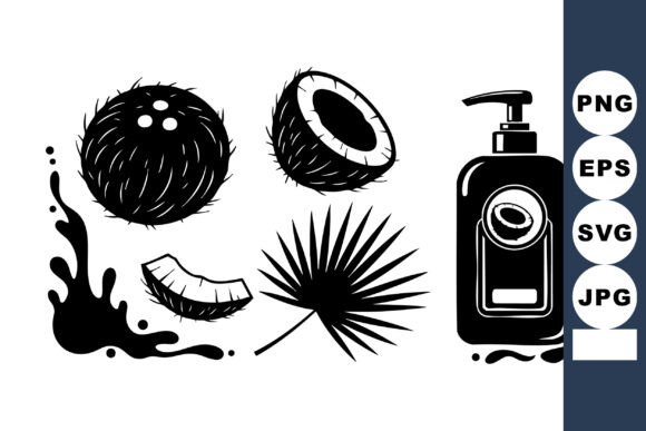 Download Coconut Cosmetic Vector Icons - Premium Bundle
