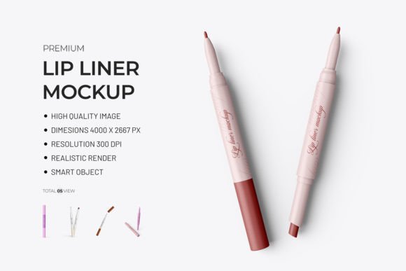 Download Matte Lip Liner Mockup - Premium Resources