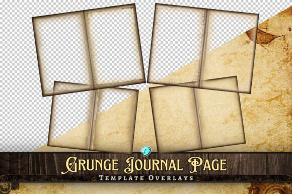 Download Grunge Journal Page Template Overlays - Journal page template Collection