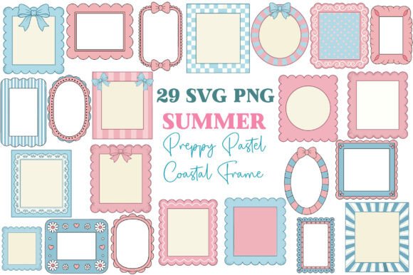 Download Preppy Pastel Frames Bundle - Pastel frames Collection